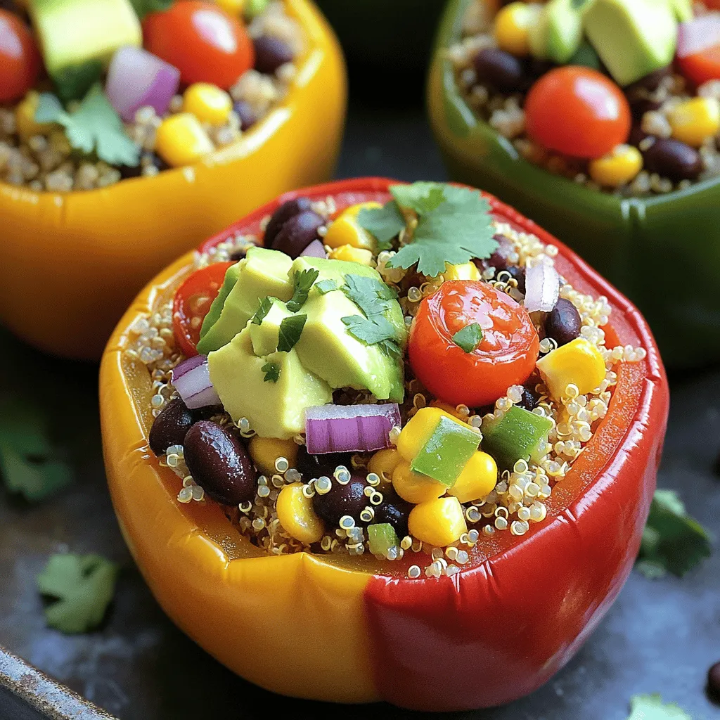 Stuffed Bell Peppers with Quinoa Tasty and Easy Recipe