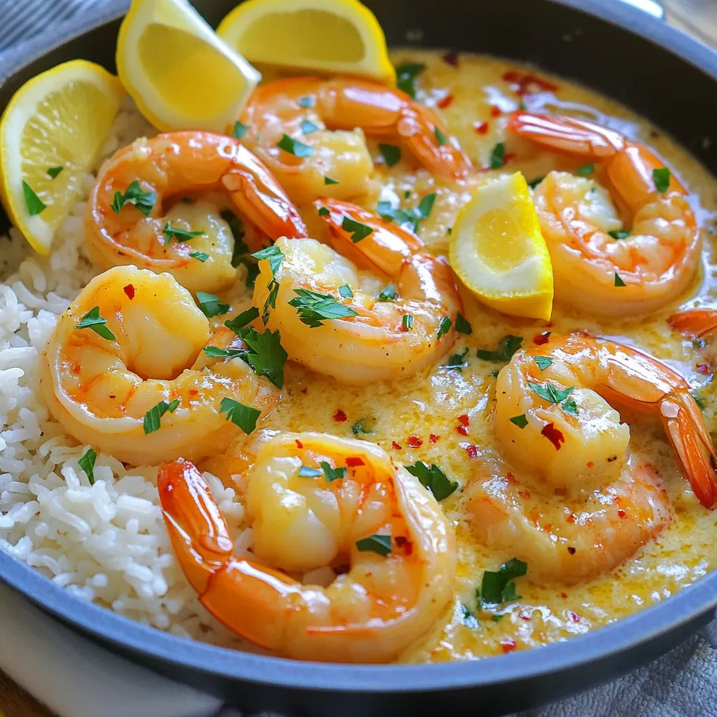 Easy Garlic Butter Shrimp Skillet Delightful Dish