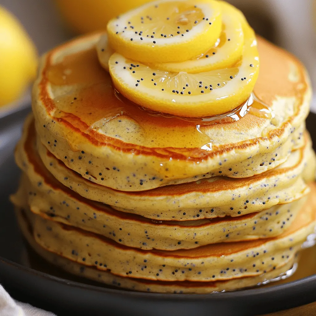 Lemon Poppy Seed Protein Pancakes Easy and Delicious
