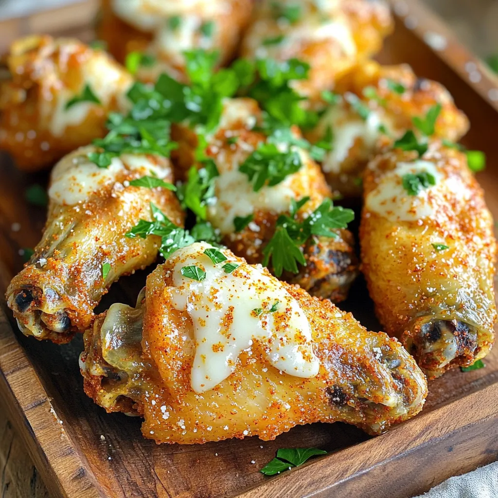 Air Fryer Garlic Parmesan Wings Simple and Crispy