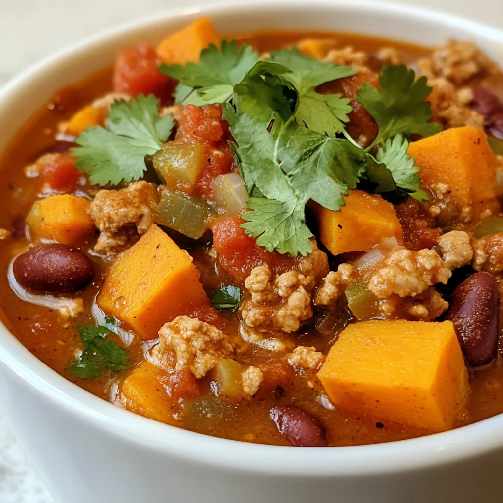 Sweet Potato Turkey Chili Hearty and Flavorful Meal