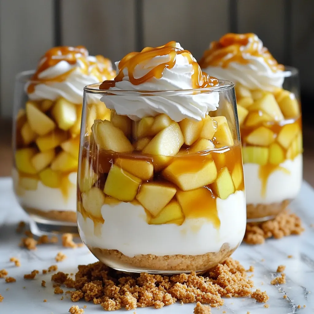 Caramel Apple Cheesecake Parfaits Easy Dessert Delight