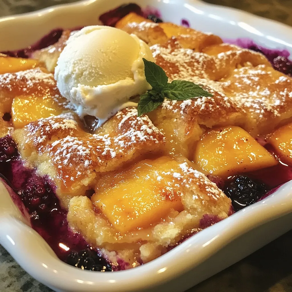 Blackberry Peach Cobbler Delightful and Easy Recipe
