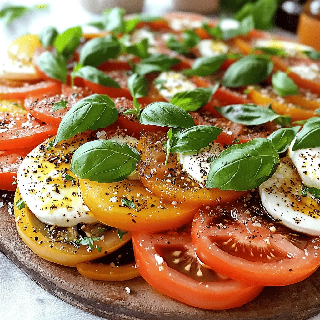 Tomato and Mozzarella Caprese Salad Delight