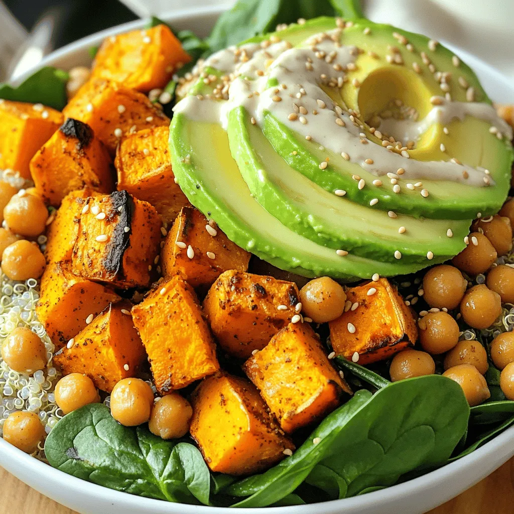 Savory Sweet Potato Chickpea Buddha Bowl Recipe