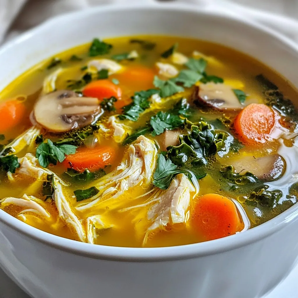 Anti-Inflammatory Chicken Soup Delicious and Healthy Meal