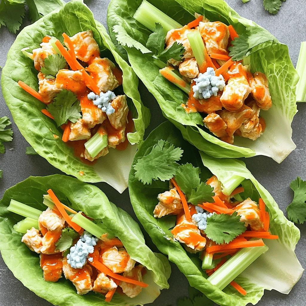 Buffalo Chicken Lettuce Wraps Flavorful and Easy Meal