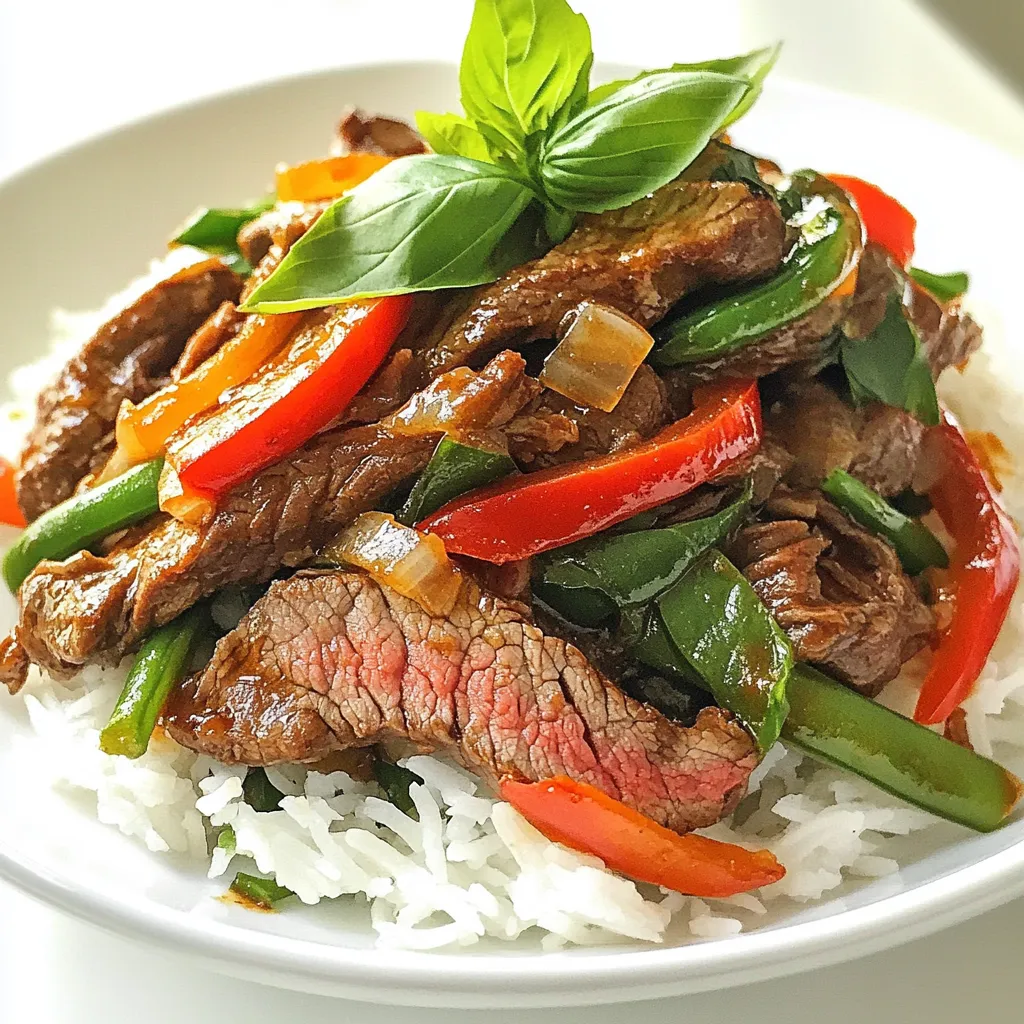 Spicy Thai Basil Beef Flavorful and Easy Recipe