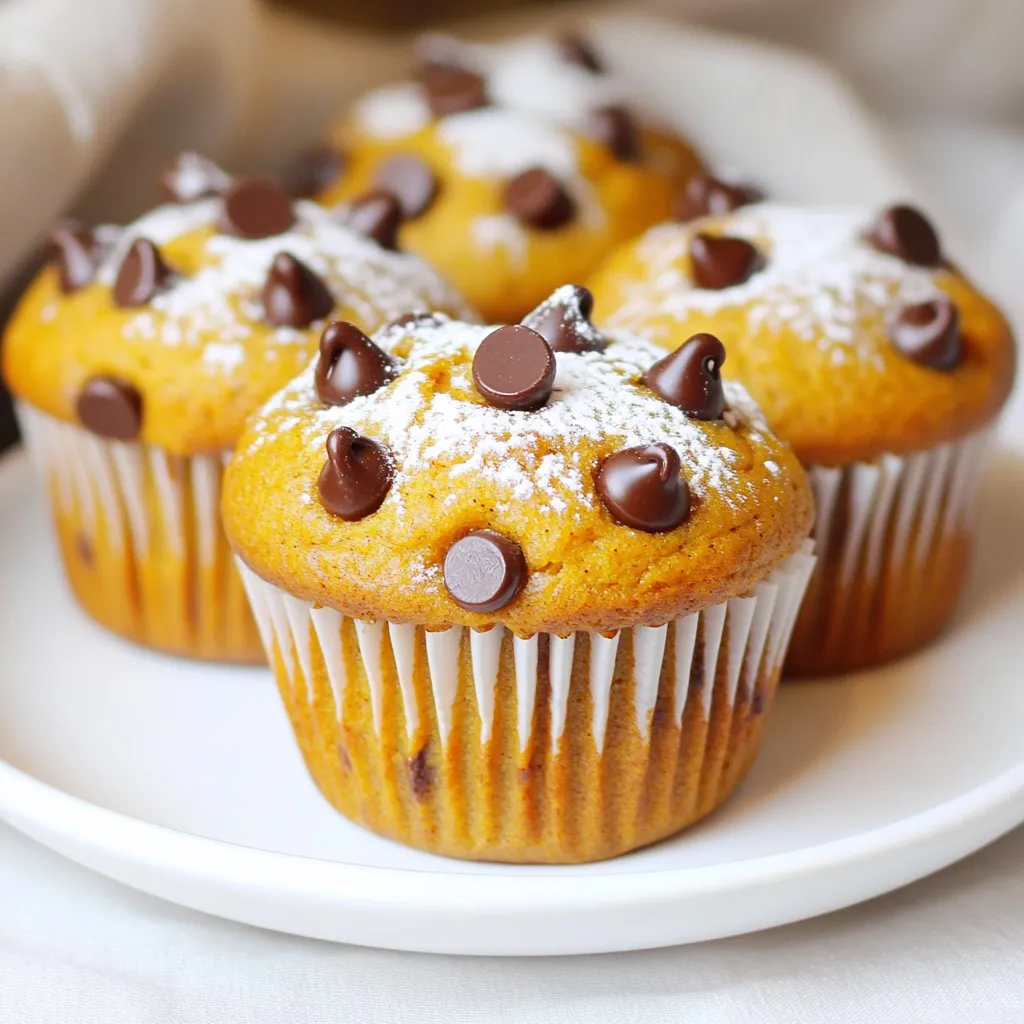 Chocolate Chip Pumpkin Muffins Irresistible Delight