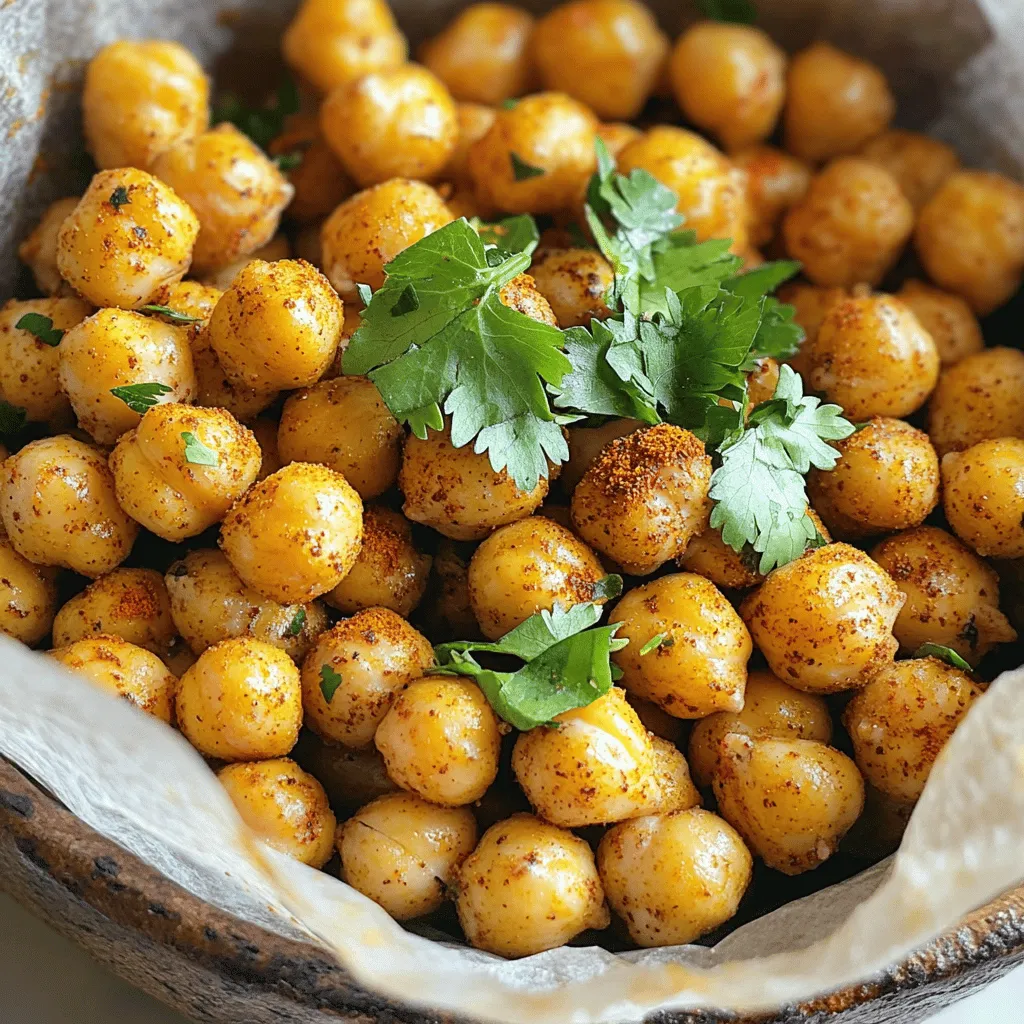 Curry Roasted Chickpeas Healthy Crunchy Snack Recipe