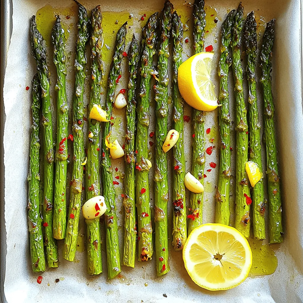 Lemon Garlic Roasted Asparagus Simple and Delicious Dish