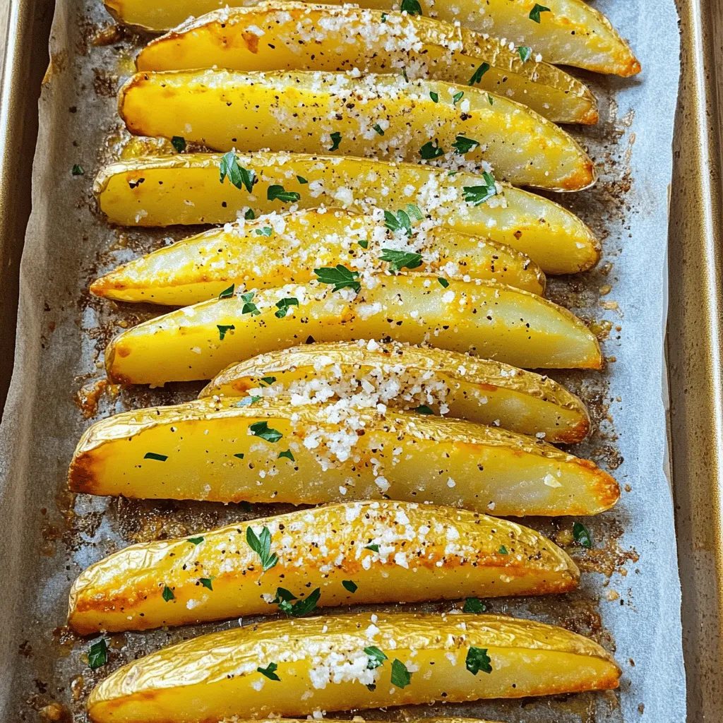 Garlic Parmesan Potato Wedges Savory and Simple Treat