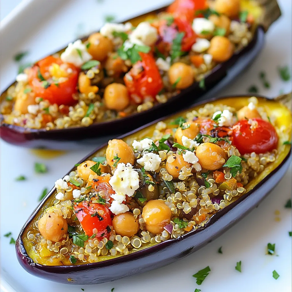 Mediterranean Stuffed Eggplant Flavorful and Nutritious