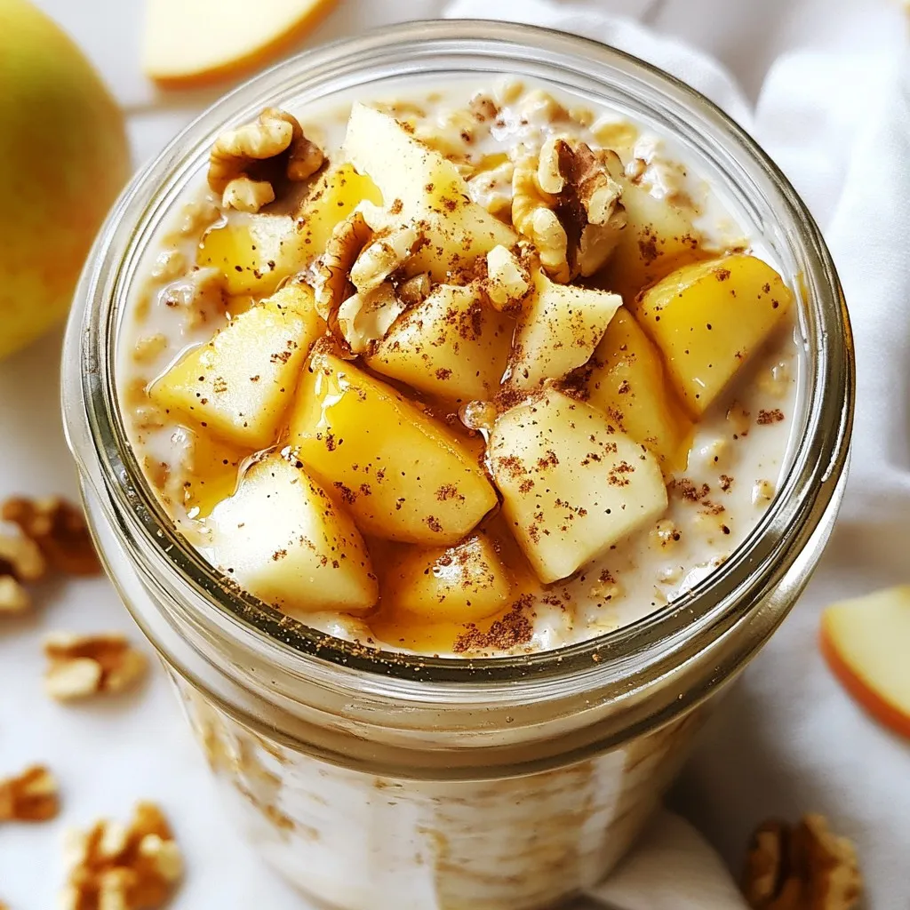 Apple Pie Overnight Oats Wholesome Breakfast Treat