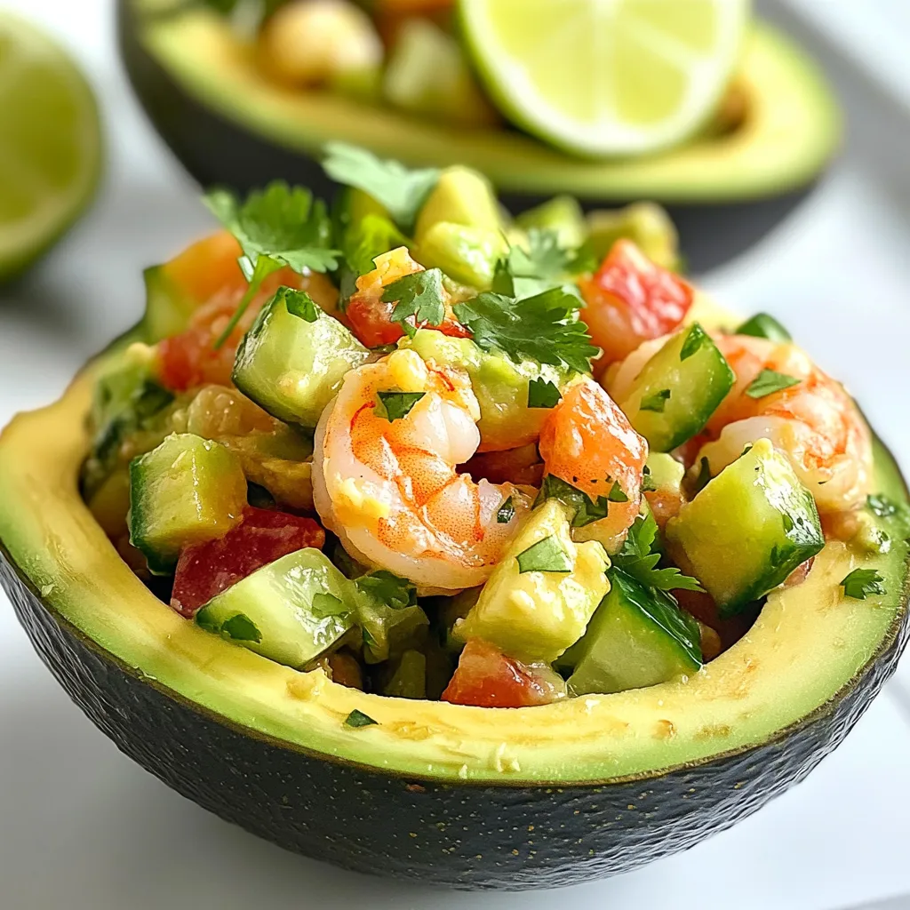 Spicy Shrimp Avocado Salad Fresh and Tasty Delight