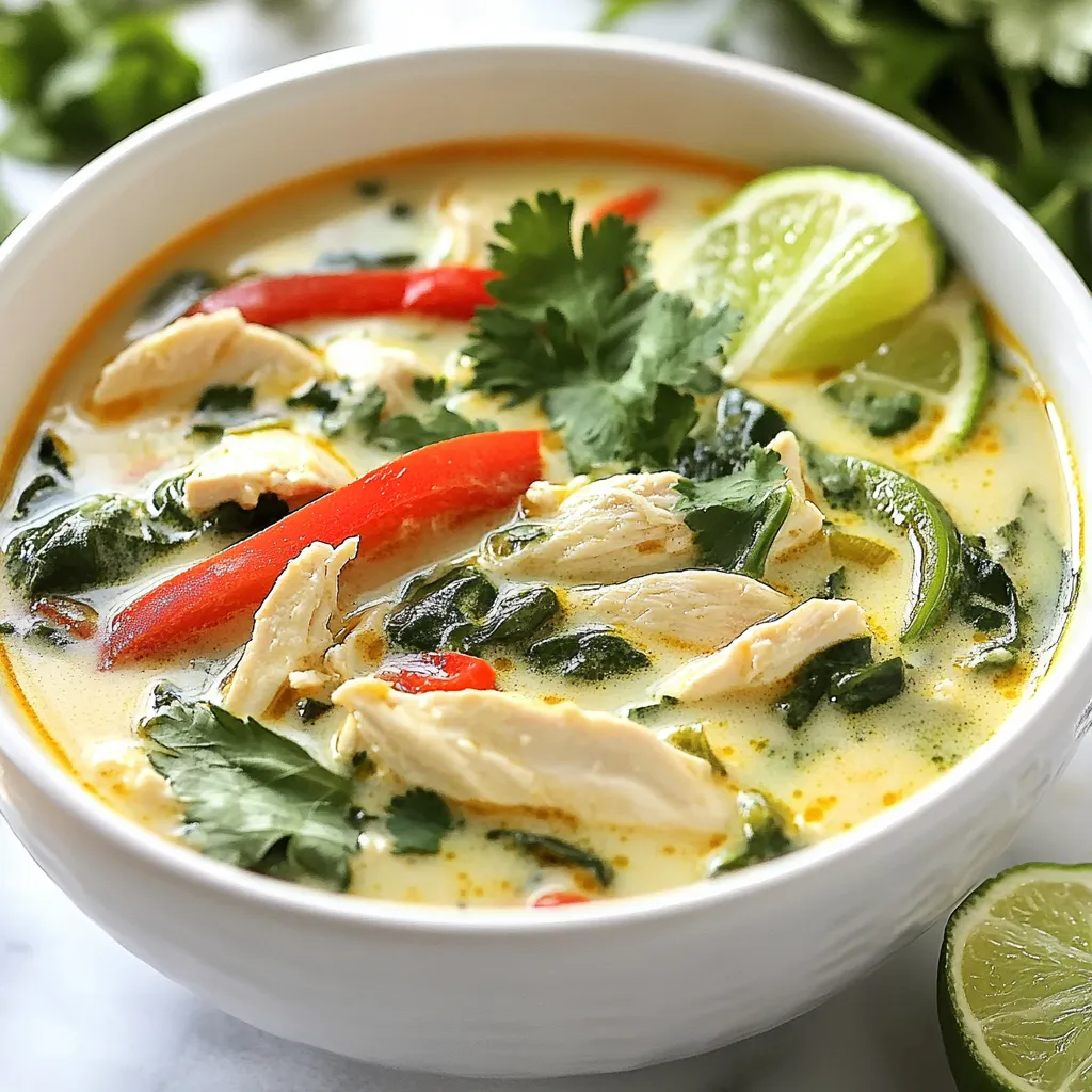 Coconut Lime Chicken Soup Comforting and Flavorful Dish
