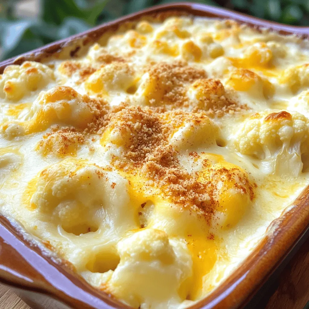 Cheesy Cauliflower Au Gratin Savory and Creamy Dish