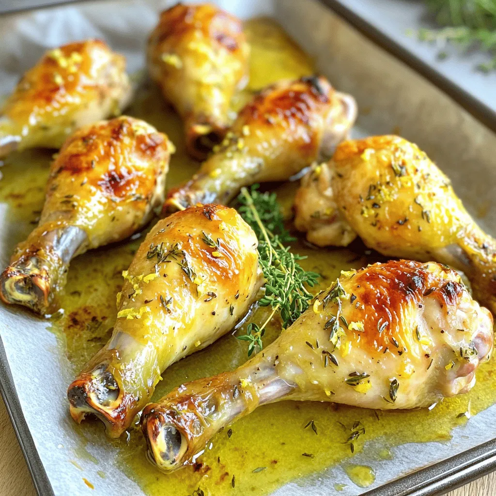 Lemon Thyme Roasted Chicken Drumsticks Tasty Recipe