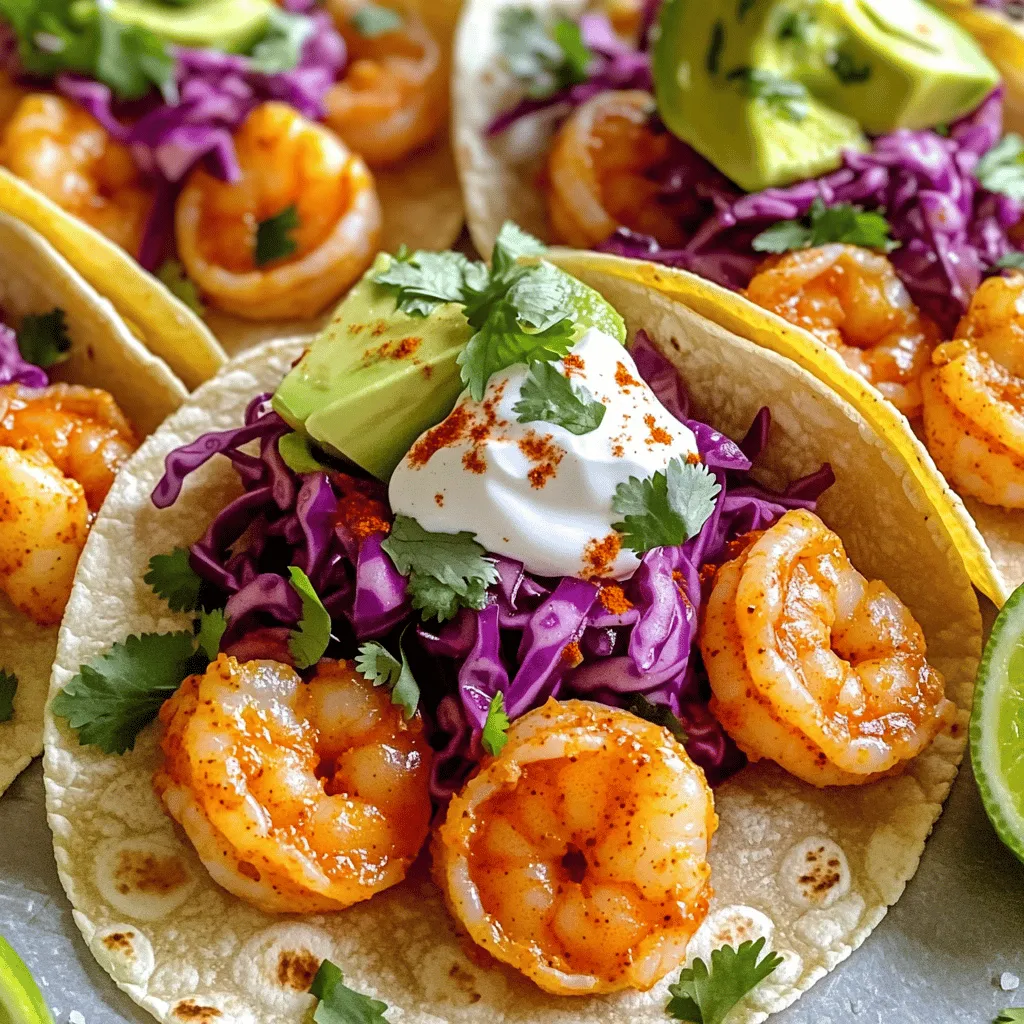 Spicy Garlic Shrimp Tacos Fresh and Flavorful Delight