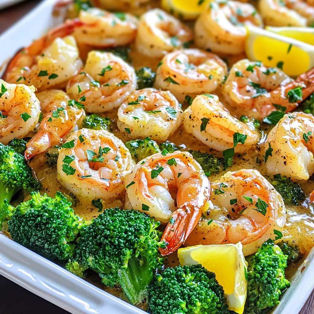 Lemon Butter Shrimp &#038; Broccoli Sheet Pan Delight