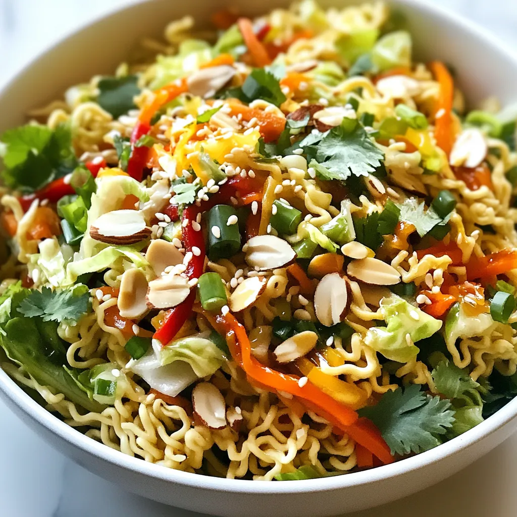 Crunchy Ramen Noodle Salad Fresh and Tasty Dish