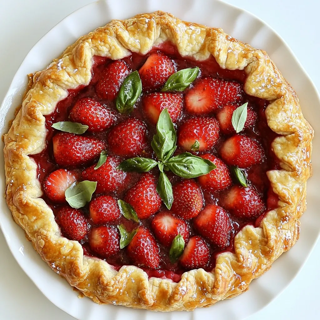 Strawberry Basil Galette Delightful and Simple Recipe