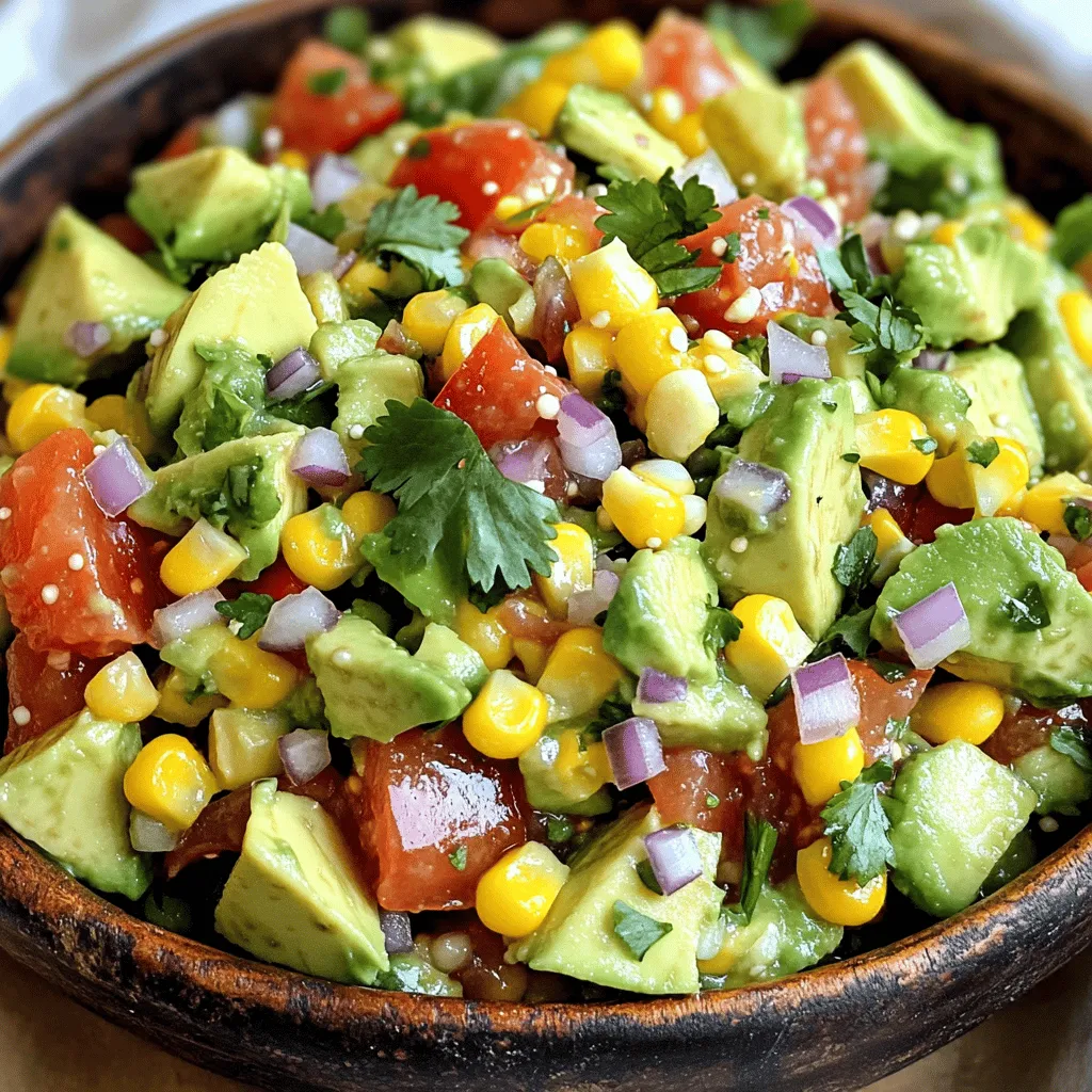 Avocado Corn Salsa Fresh and Flavorful Delight