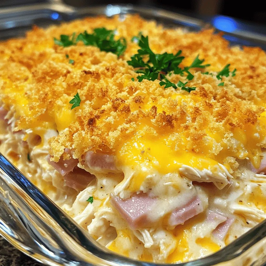 Chicken Cordon Bleu Casserole Simple and Tasty Dish