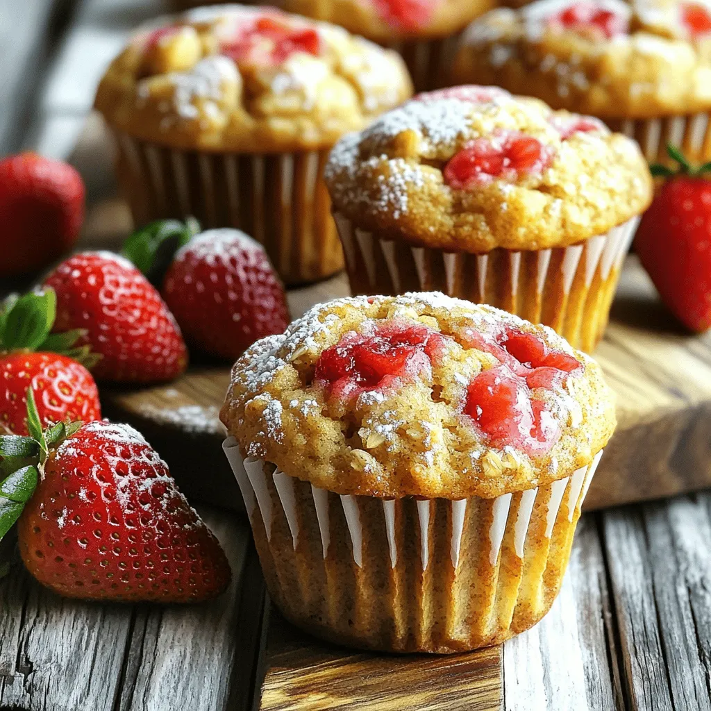 Strawberry Banana Oat Muffins Healthy and Tasty Treat