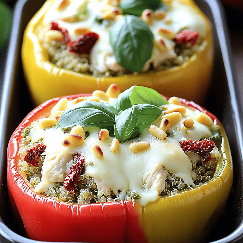 Pesto Chicken Stuffed Peppers Flavorful and Easy Recipe