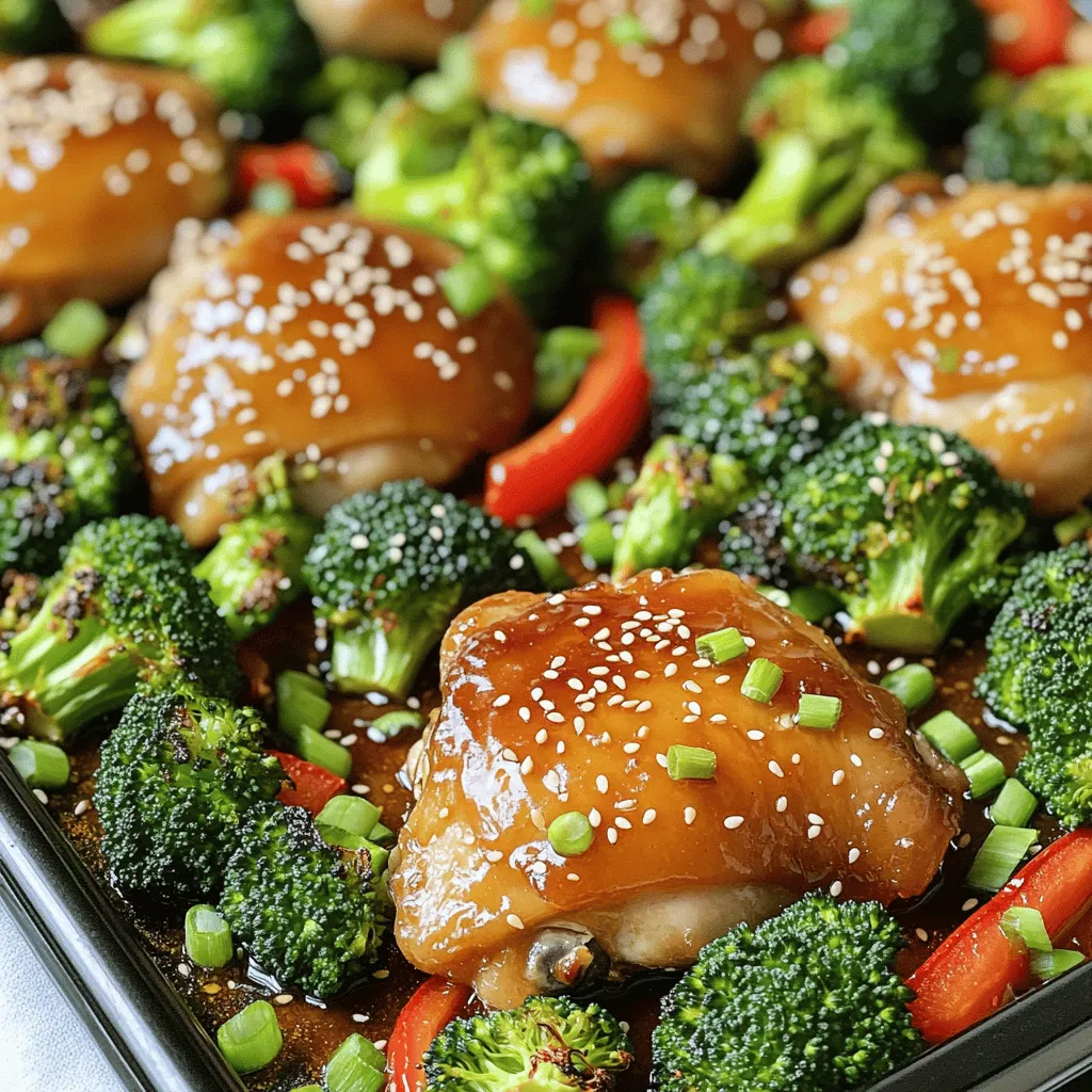 Sheet Pan Honey Garlic Chicken &#038; Broccoli Delight