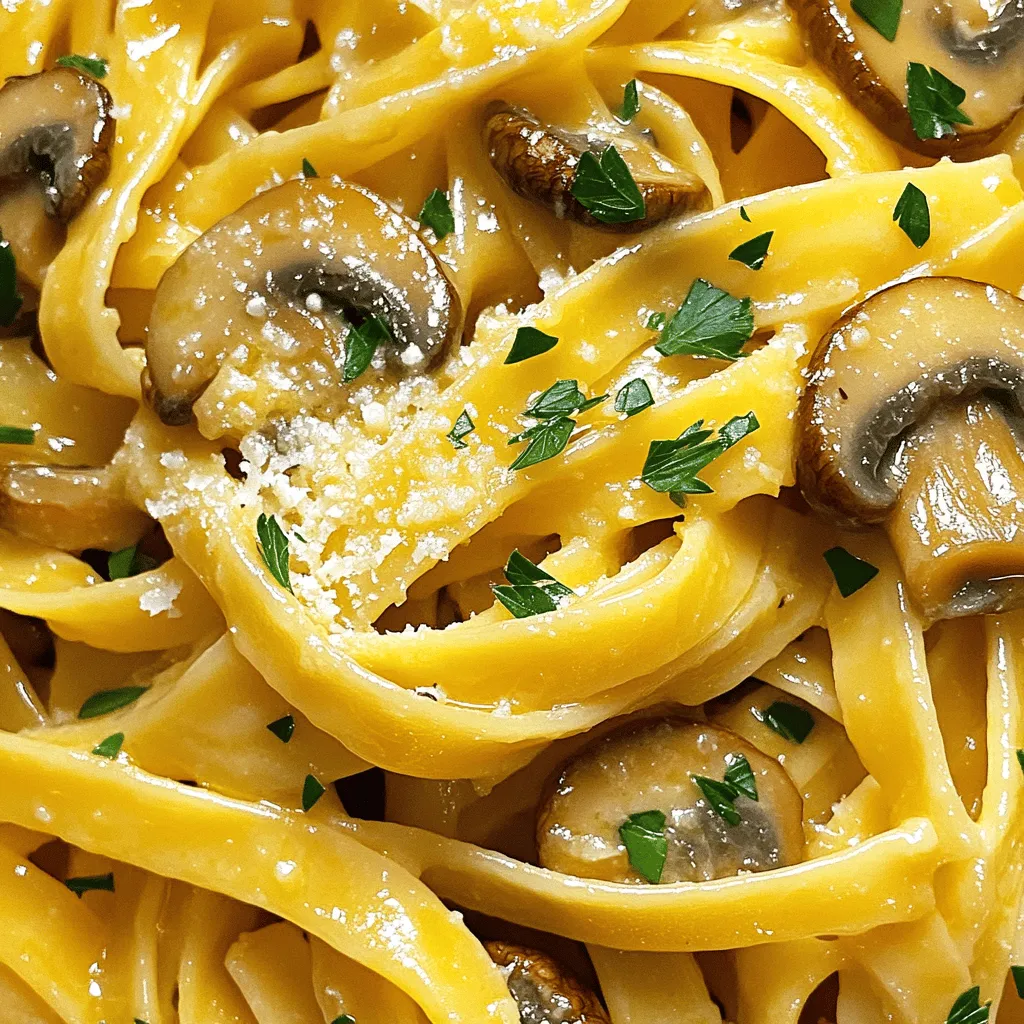 Savory Garlic Butter Mushroom Pasta Easy and Delicious