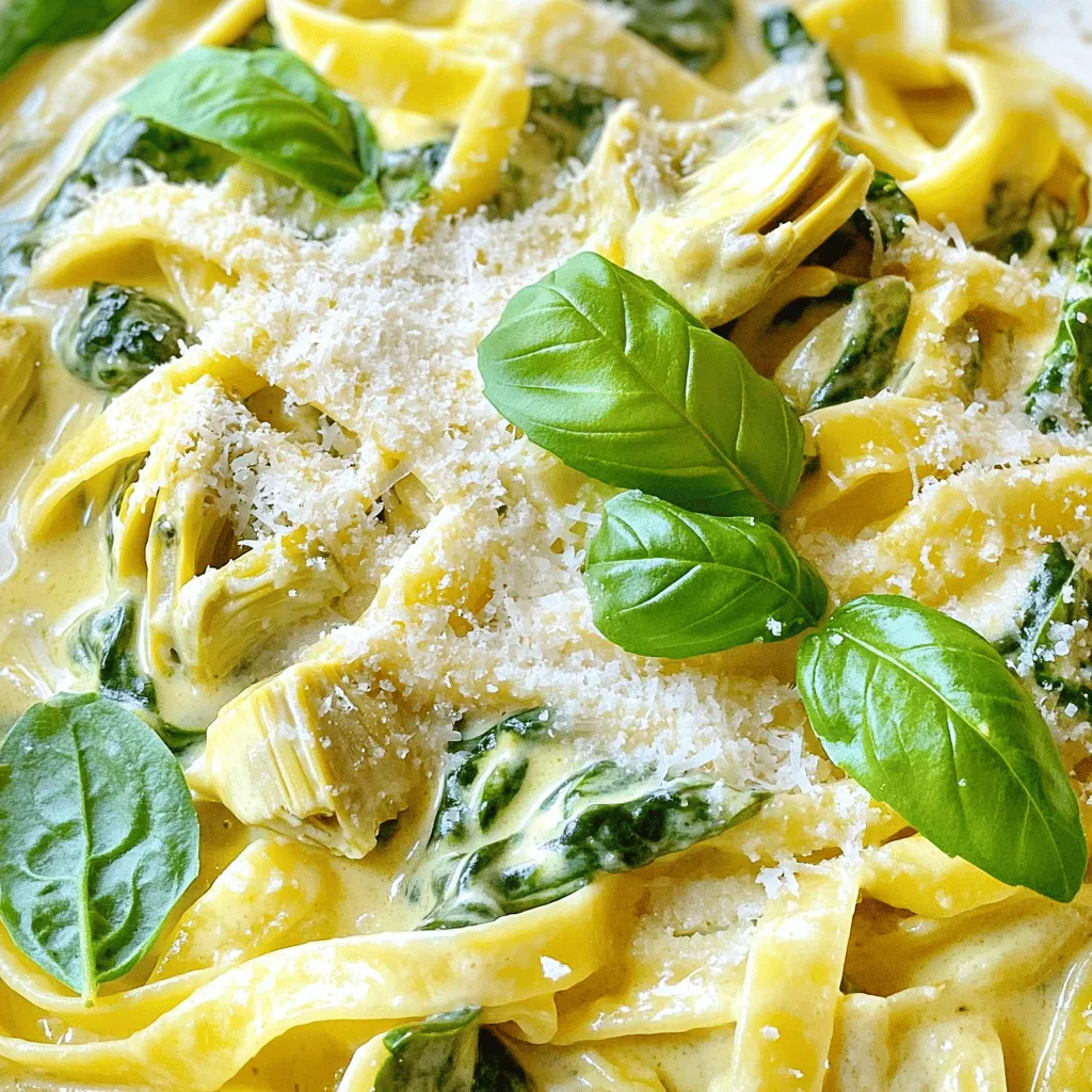 Creamy Spinach Artichoke Pasta Wholesome and Tasty Meal