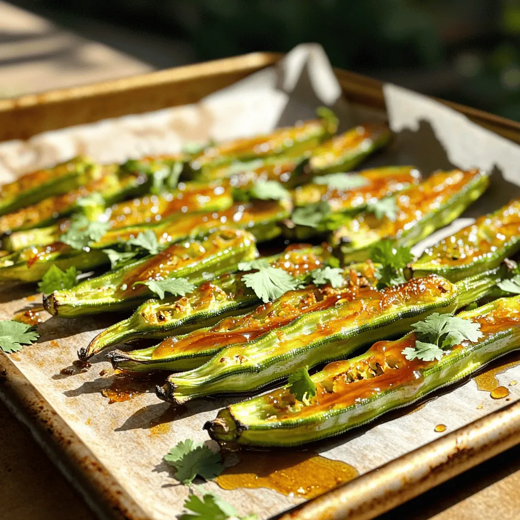 Honey Sriracha Roasted Okra Flavorful Side Dish