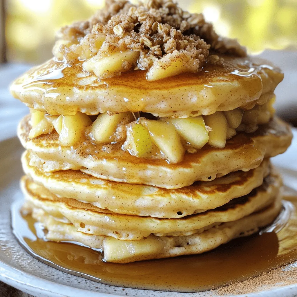 Apple Cinnamon Streusel Pancakes Irresistible Delight