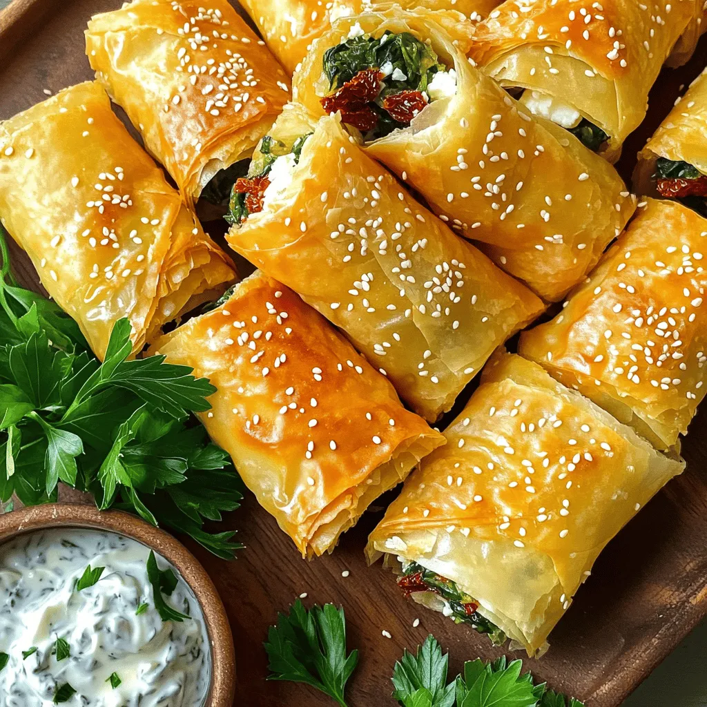 Oven Fried Feta Rolls Crispy and Flavorful Snack