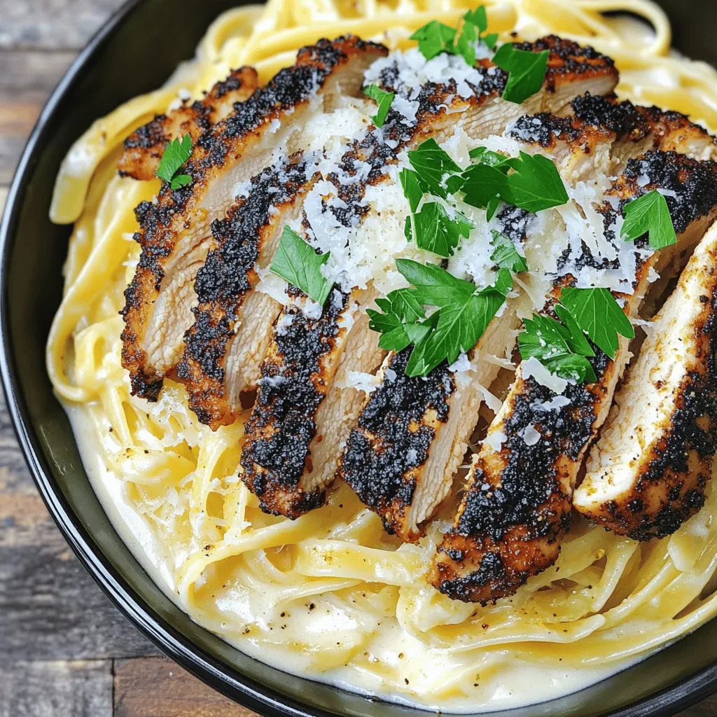 Blackened Cajun Chicken Alfredo Flavorful and Simple Dish
