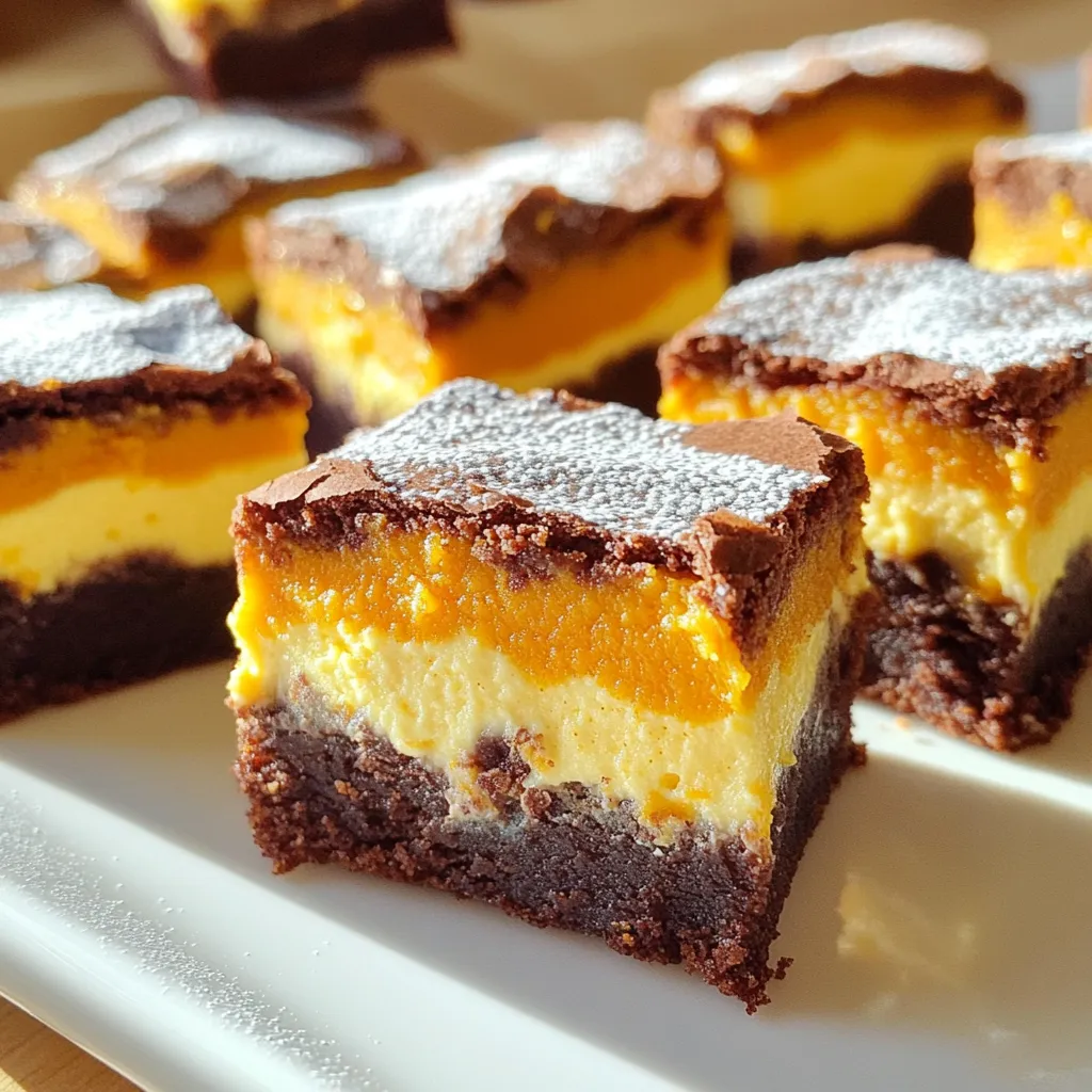 Pumpkin Cheesecake Brownie Bites Delicious Dessert Treat