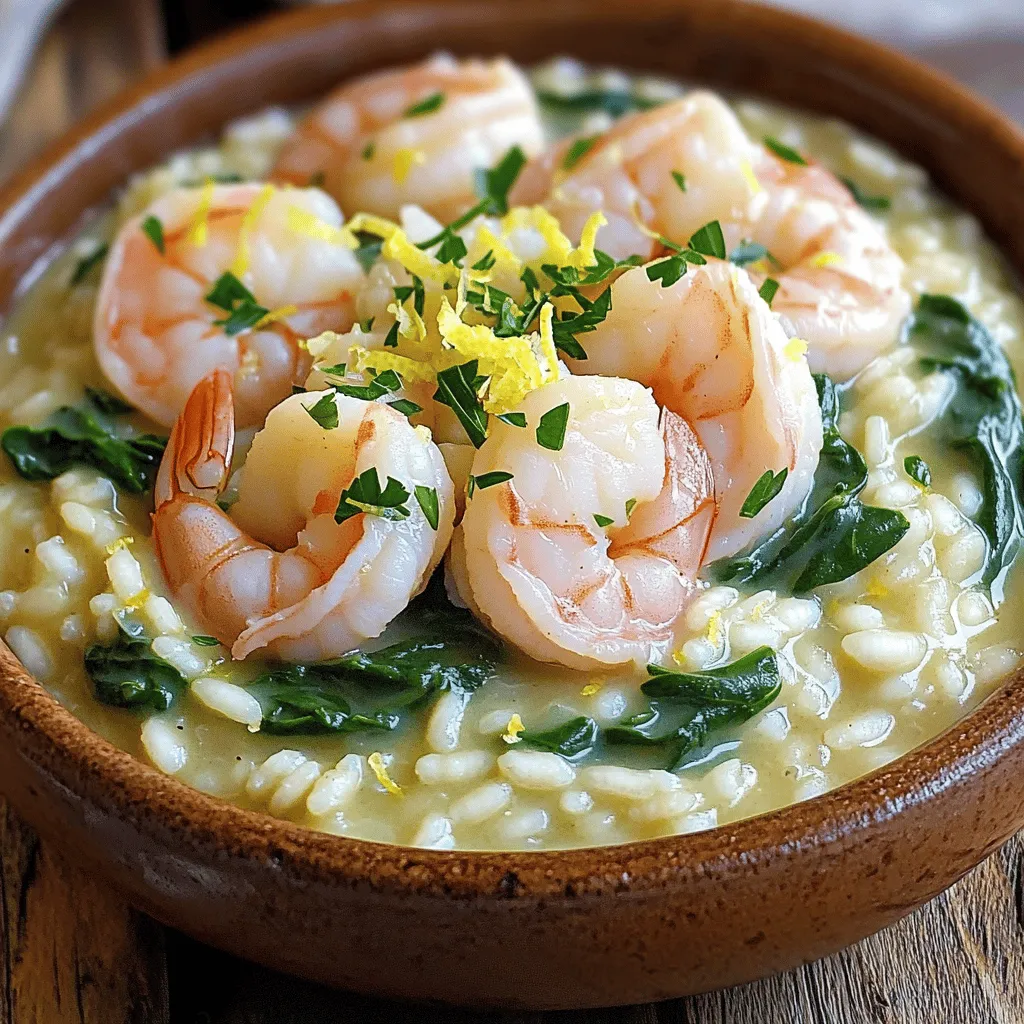Creamy Lemon Garlic Shrimp Risotto Flavorful Delight