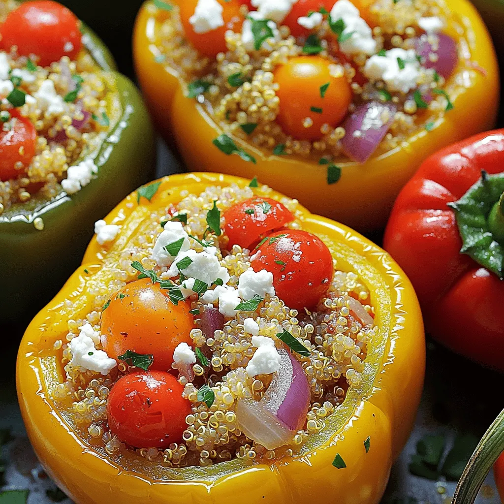 Mediterranean Stuffed Peppers Flavorful and Filling Meal
