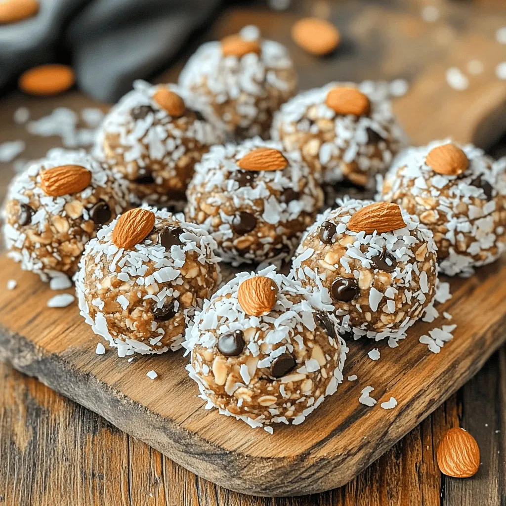 Almond Joy Energy Bites Quick and Tasty Snack Recipe