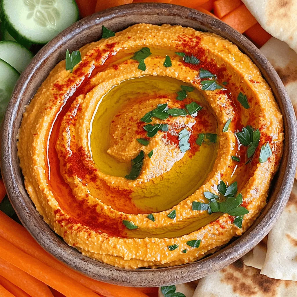 Roasted Red Pepper Hummus Quick and Flavorful Recipe