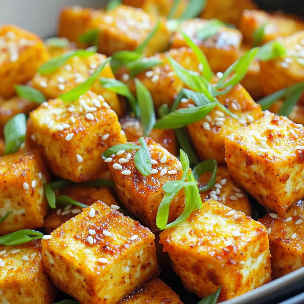 Air Fryer Spicy Tofu Bites Crispy and Flavorful Snack