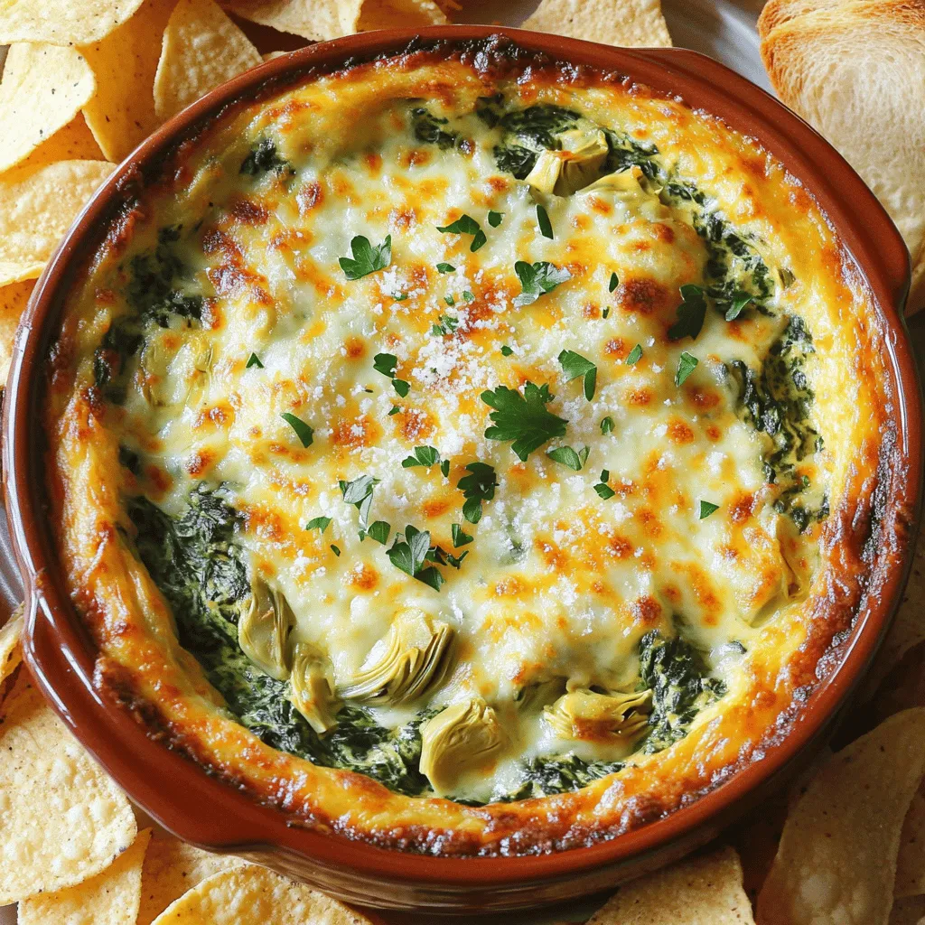 Cheesy Spinach Artichoke Dip Flavorful Crowd Pleaser