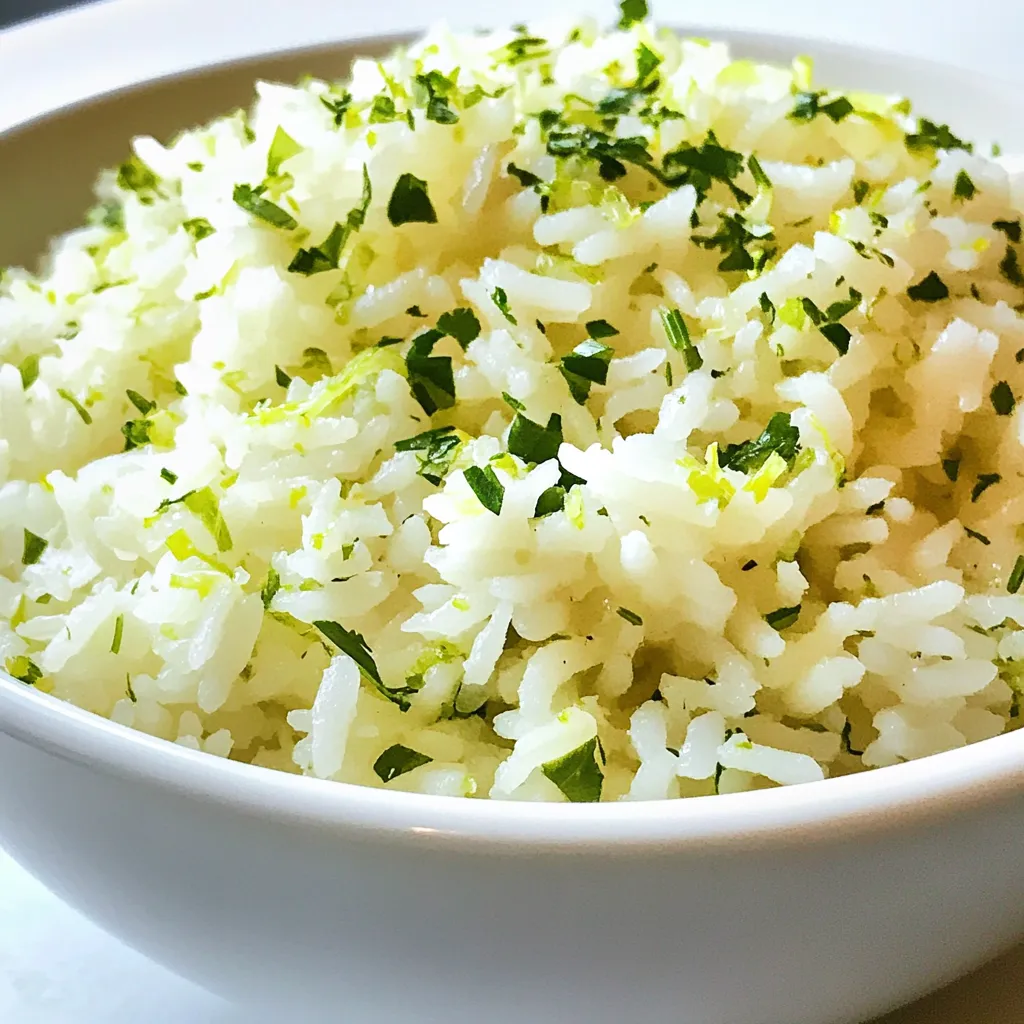 Zesty Cilantro Lime Rice Flavorful and Fresh Delight