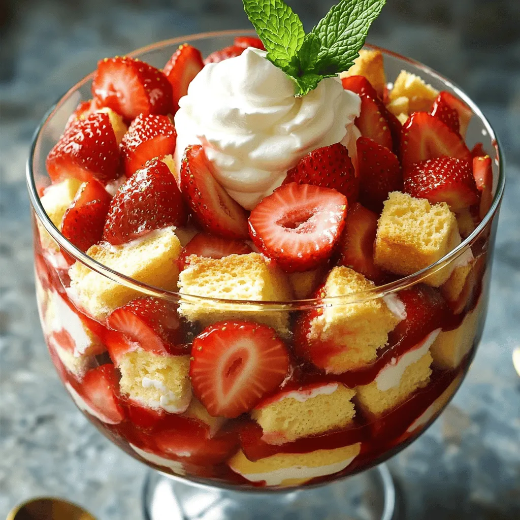 Strawberry Shortcake Trifle Delightful Layered Dessert