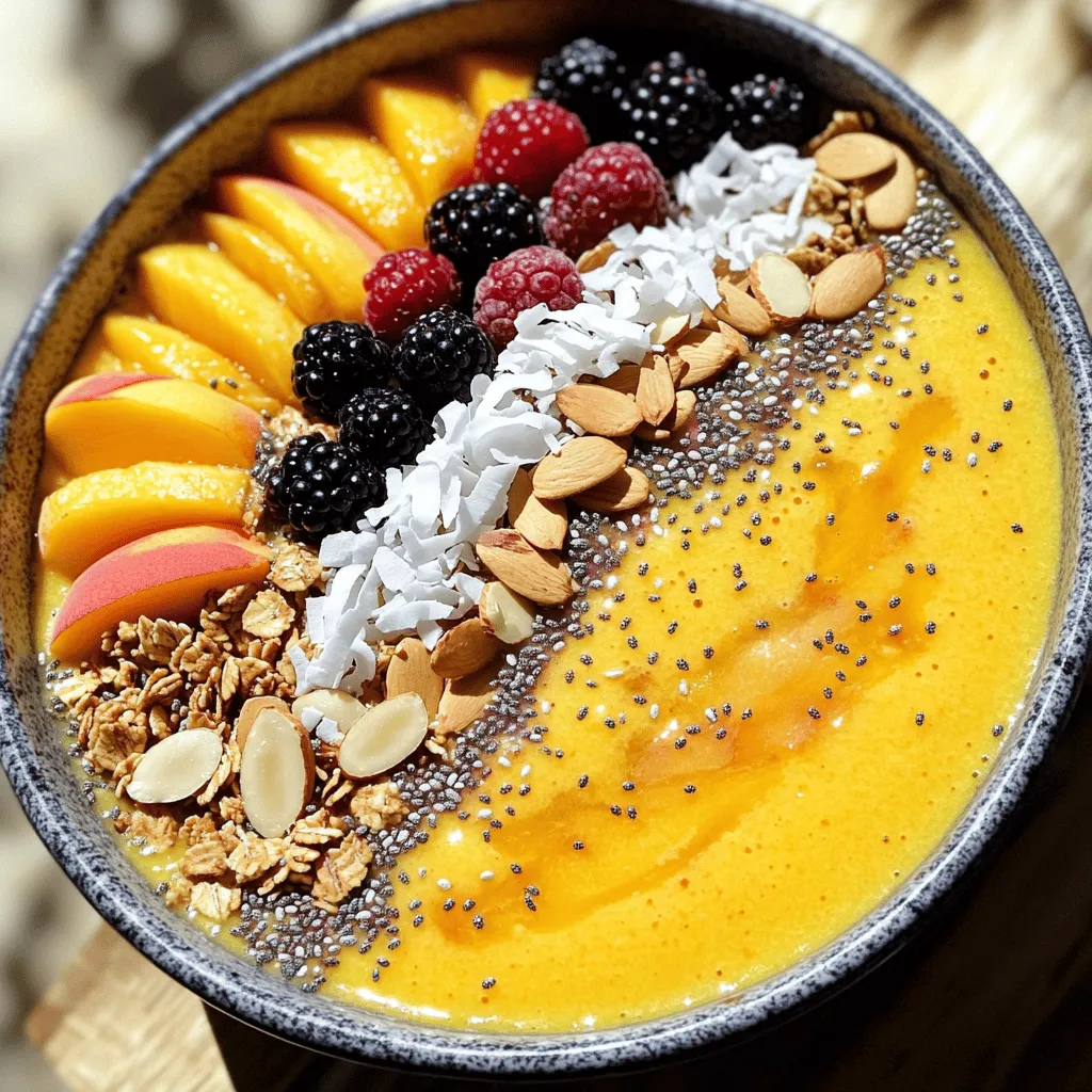 Peach Smoothie Bowl Fresh and Flavorful Recipe