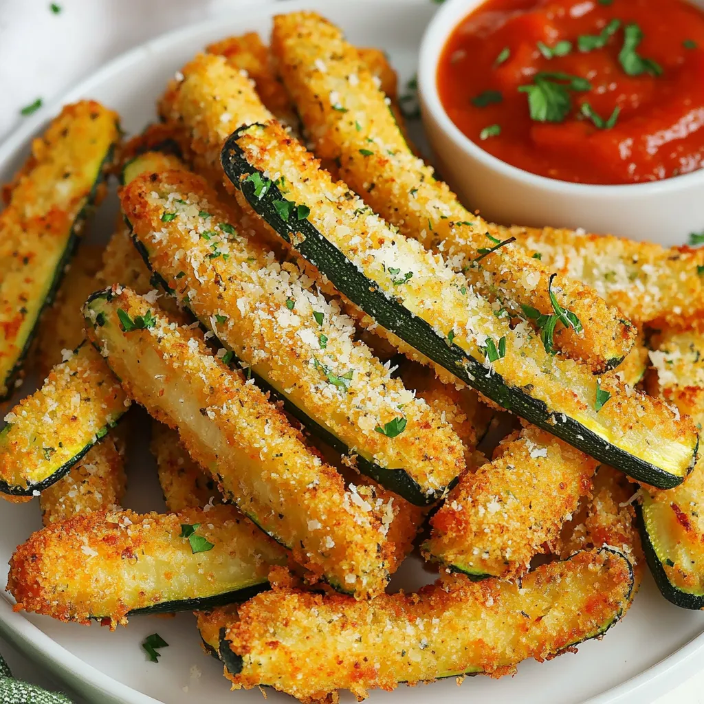 Air Fryer Parmesan Zucchini Fries Crispy and Tasty Recipe
