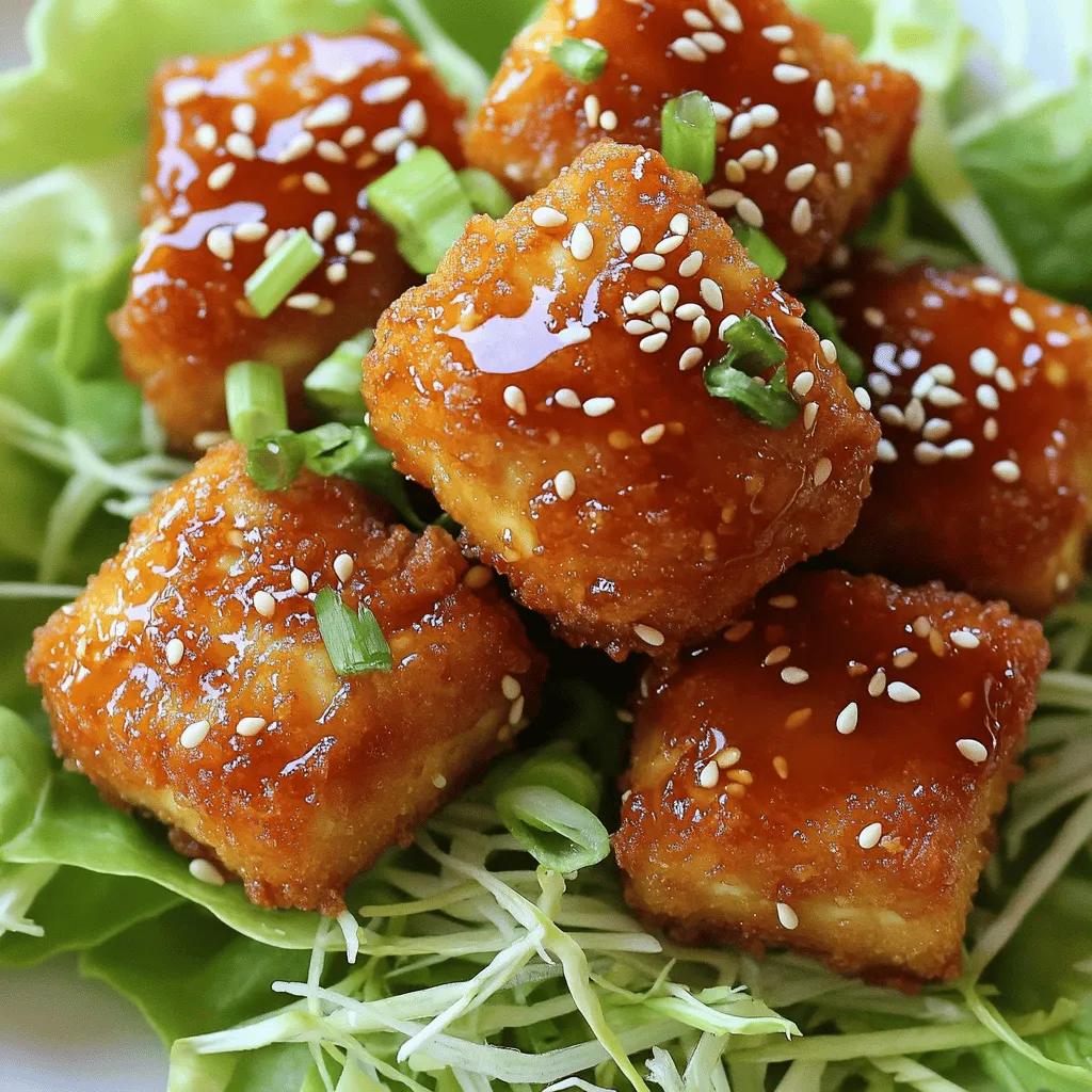 Crispy Honey Garlic Tofu Nuggets Easy Plant-Based Snack