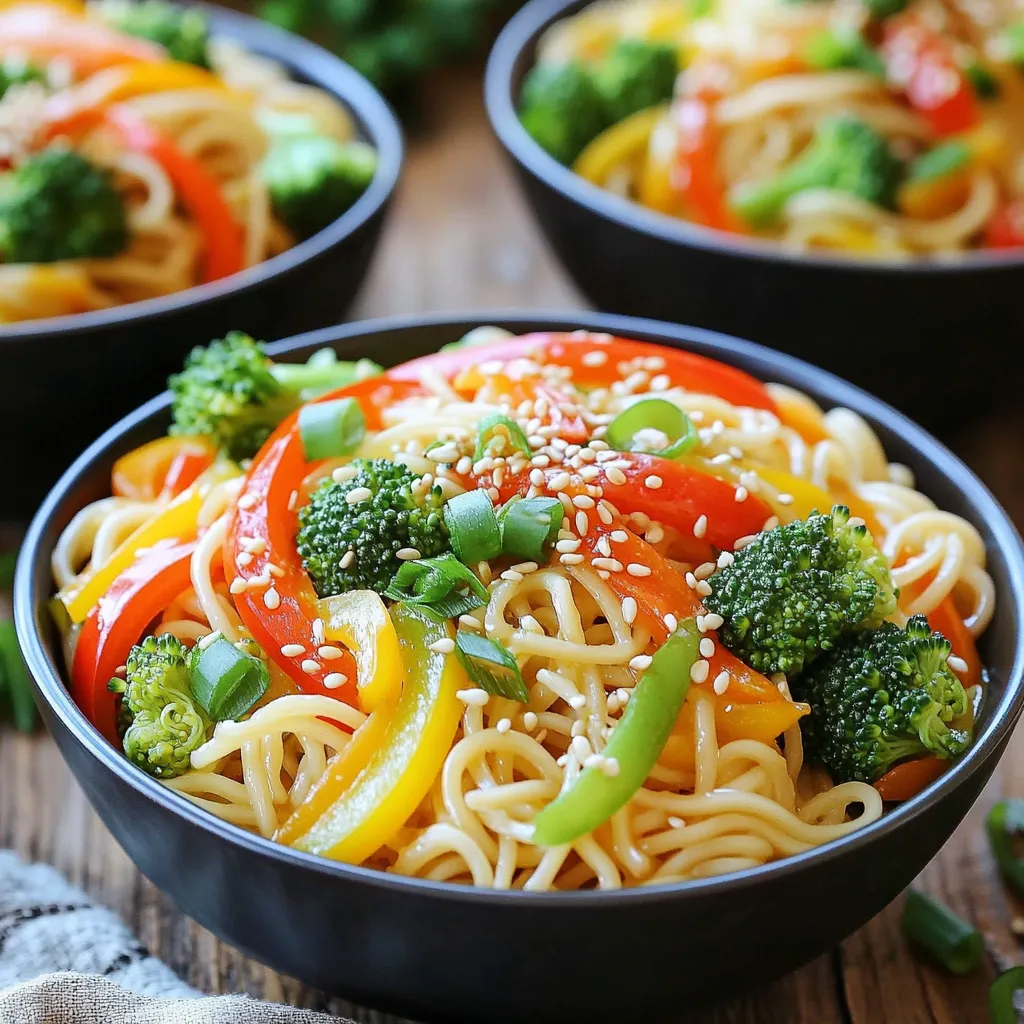 Garlic Ginger Noodle Bowls 15 Minutes Quick Delight